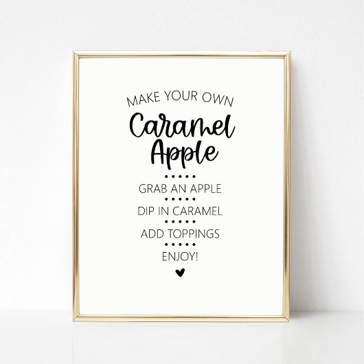 Caramel Apple Bar Sign ポスター