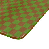 Caramel apple checkered board pattern カッティングボード (角)
