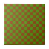 Caramel apple checkered board pattern タイル (正面)