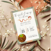 Caramel Apple - Green Baby Shower Invitation 招待状