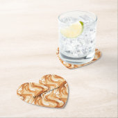 Caramel Carmel Candy Swirls Christmas ペーパーコースター (インサイチュ)