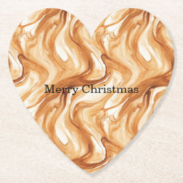 Caramel Carmel Candy Swirls Christmas ペーパーコースター