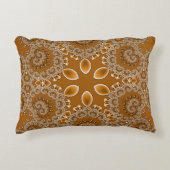 Caramel Fractal Lace アクセントクッション (正面)