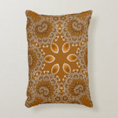 Caramel Fractal Lace アクセントクッション (正面(垂直))