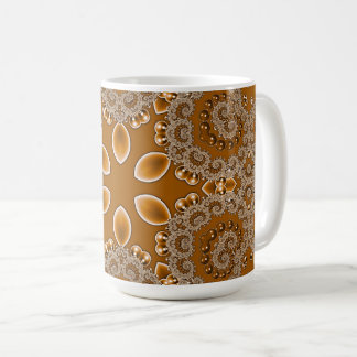 Caramel Fractal Lace  コーヒーマグカップ