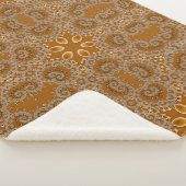 Caramel Fractal Lace  シェルパブランケット (3/4)