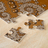 Caramel Fractal Lace  ジグソーパズル (側面)