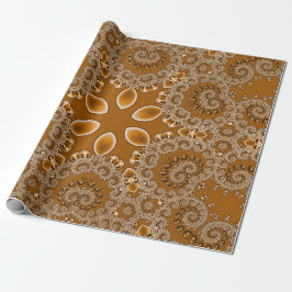 Caramel Fractal Lace ラッピングペーパー