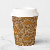 Caramel Fractal Lace  紙コップ (正面)