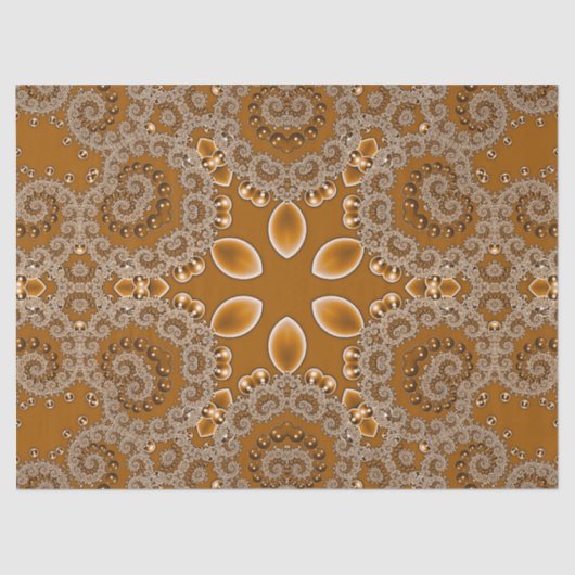 Caramel Fractal Lace 薄葉紙 (正面)