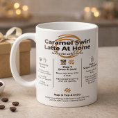 Caramel Latte Recipe, Cafe At Home Steps コーヒーマグカップ