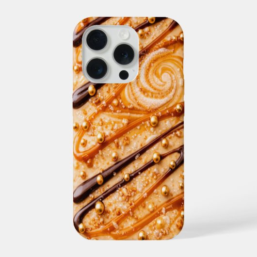 Caramel Macchiato Inspired PopTart Coffee Vibes iPhoneケース (裏面)