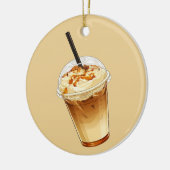 Caramel & Nuts Iced Coffee  セラミックオーナメント (左)