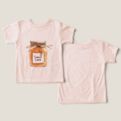 Caramel Sweet Love Jar with Pink Heart (デザイン正面&裏面)