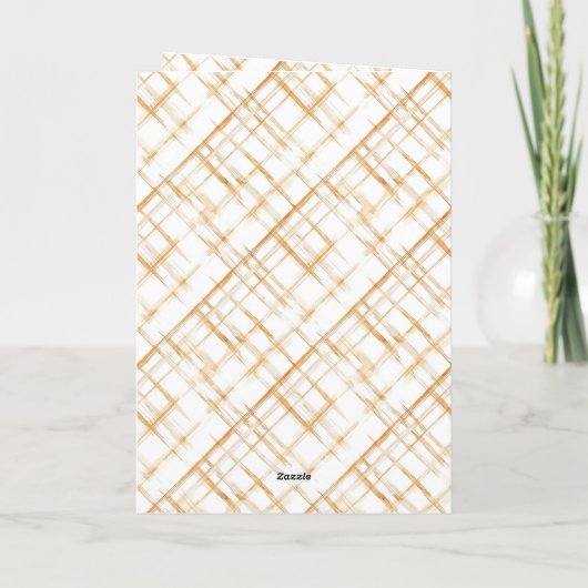 Caramel Valentine's Day Man Teddy Bear カード (裏面)