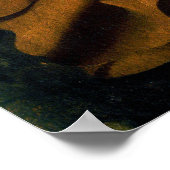 Caravaggioによるエジプトへの飛行の休憩(1596) ポスター (角)