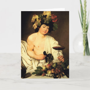 Caravaggioのバッカスの挨拶状 カード