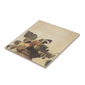 Caravaggioのフルーツのバスケット タイル (側面)