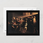 Caravaggioセントマシュー島の呼出し ポストカード (正面/裏面)