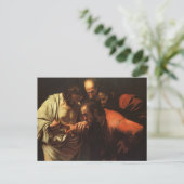 Caravaggioポストカードによる聖トマスの不信 ポストカード (スタンド正面)