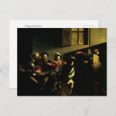 Caravaggioポストカードによる聖マタイの呼び出し ポストカード (正面/裏面)