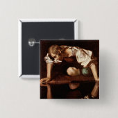 Caravaggio著スイセン 缶バッジ (正面&裏面)