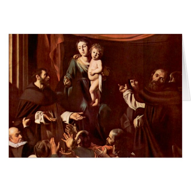 Caravaggio著数珠マドンナ (正面横)