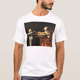 Caravaggio -サンGerolamo -ルネサンスの絵画 Tシャツ