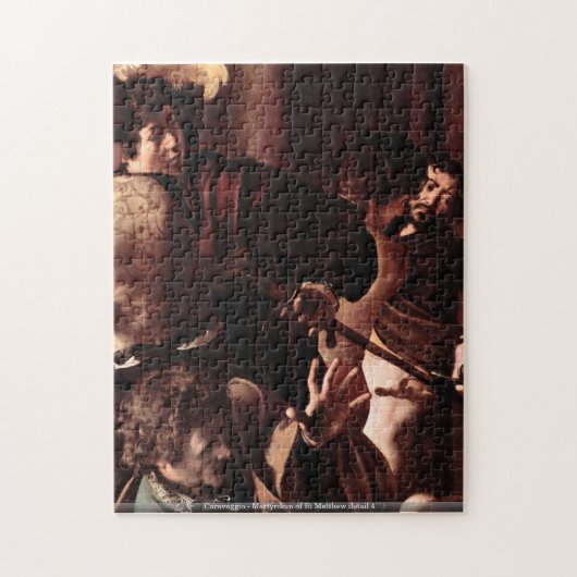 Caravaggio -セントマシュー島の詳細4の殉教 ジグソーパズル (縦)