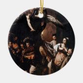 Caravaggio -慈悲の絵画の7つの仕事 セラミックオーナメント (正面)