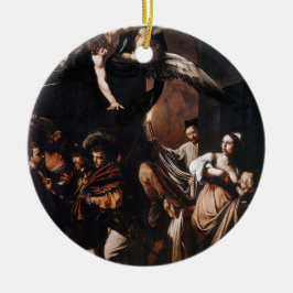 Caravaggio -慈悲の絵画の7つの仕事 セラミックオーナメント