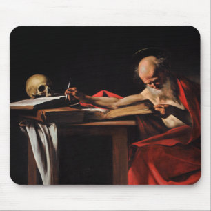 Caravaggio -聖者のジェロームの執筆 マウスパッド