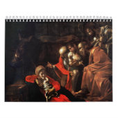 Caravaggio (1609年)著羊飼いの崇敬 カレンダー (カバー)