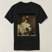 Caravaggio, Bacchus â€“ Famous Paintings T-Shirt Tシャツ (デザイン正面)