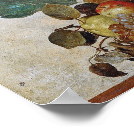 Caravaggio_Canestra_Di_Frutta__Caravaggio ポスター (角)