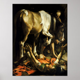 Caravaggio - Conversion On The Way To Damascus 160 ポスター