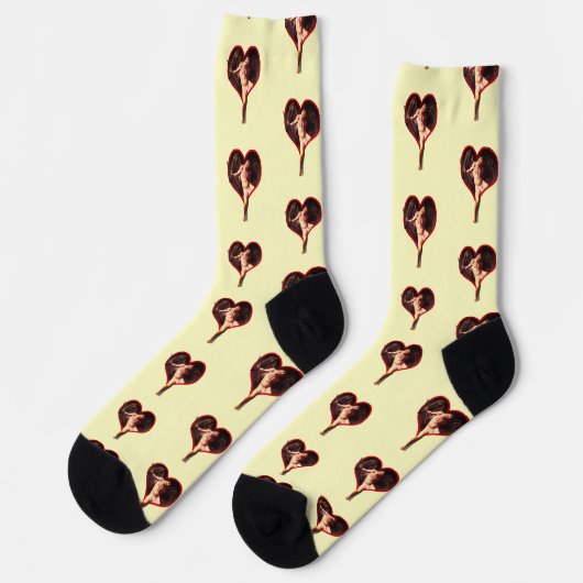 Caravaggio Cupid Valentine's Day ソックス (左)