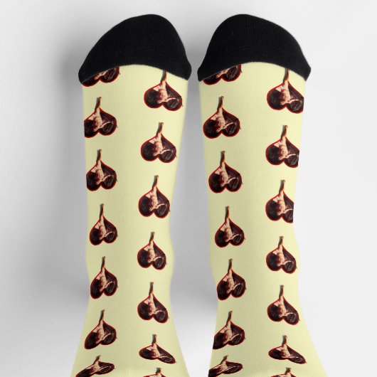 Caravaggio Cupid Valentine's Day ソックス (上部)