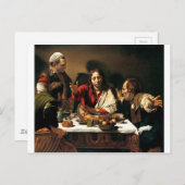 Caravaggio - Emmausでの夕食 – クラシック絵画の ポストカード (正面/裏面)