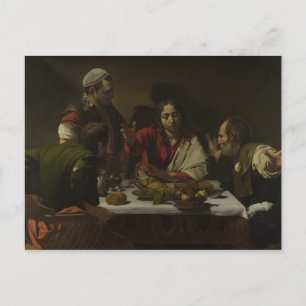 Caravaggio - Emmausでの夕食 ポストカード