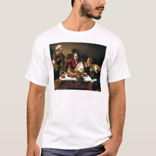 Caravaggio - Emmausの夕食-クラシックな絵画 Tシャツ