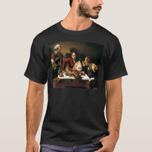 Caravaggio - Emmausの夕食-クラシックな絵画 Tシャツ