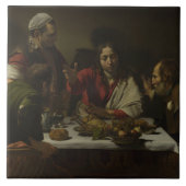 Caravaggio - Emmausの夕食 タイル (正面)