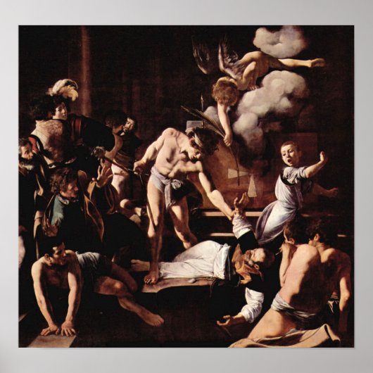 Caravaggio-Martyrdom of St. Matthew ポスター (正面)