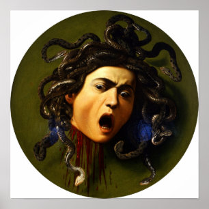 Caravaggio - Medusa 1597 ポスター