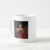 Caravaggio St Jerome コーヒーマグカップ (正面左)
