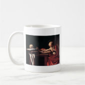 Caravaggio St Jerome コーヒーマグカップ (左)