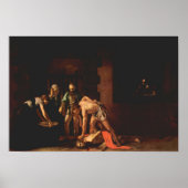 Caravaggio-The beheading of John the Baptist ポスター (正面)