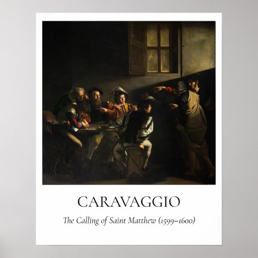 Caravaggio — The Calling of St. Matthew ポスター (正面)