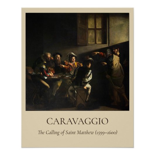 Caravaggio — The Calling of St. Matthew ポスター (正面)